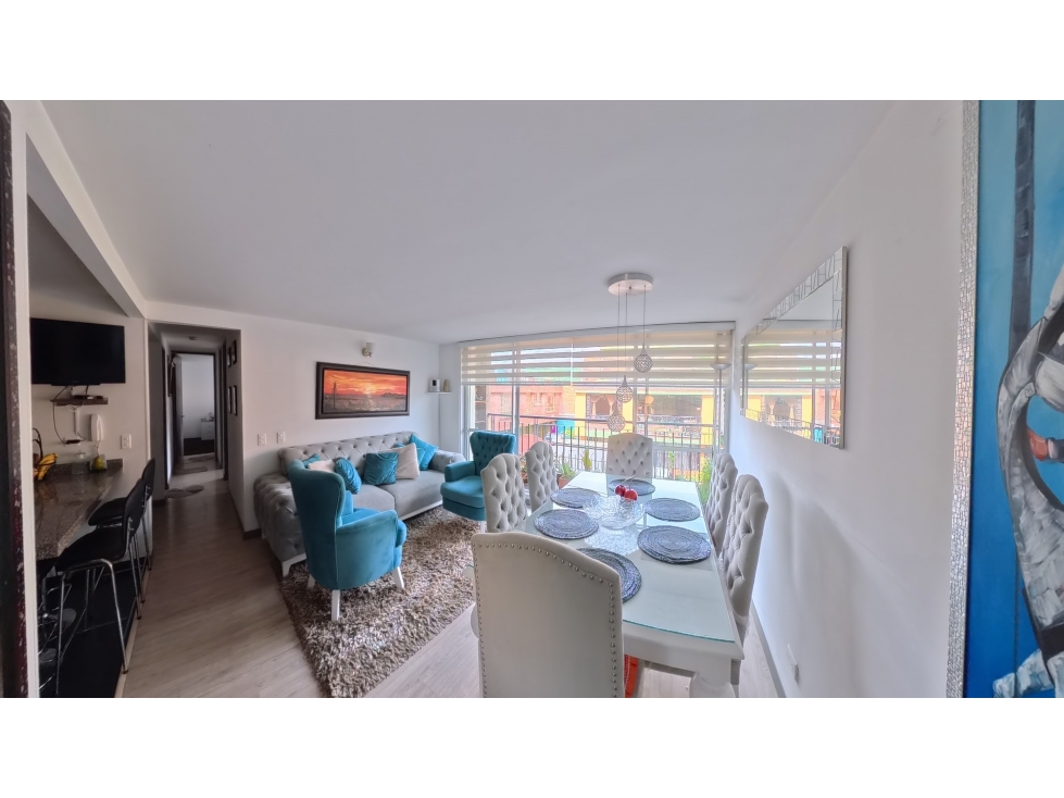 VENTA APARTAMENTO EN CAJICÁ 70 m² | 3 HAB | BALCÓN CON VISTA — foto 2