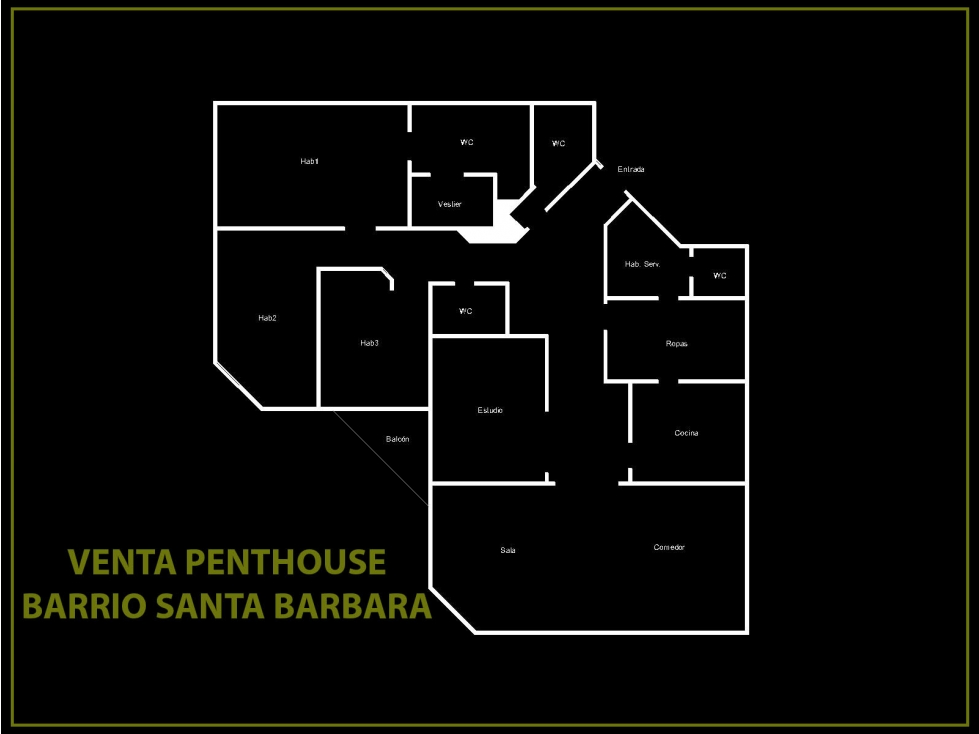 VENTA DE PENTHOUSE CLASICO EN SANTA BARBARA — foto 2