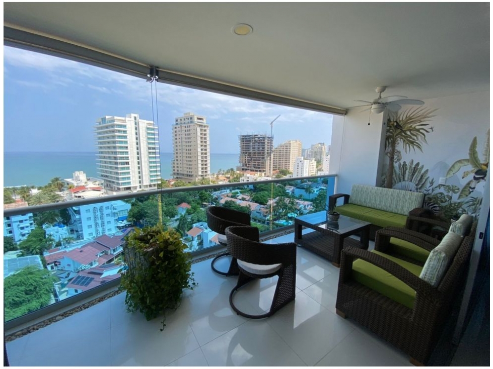 VENTA APTO TURÍSTICO CON VISTA AL MAR BELLO HORIZONTE STA MTA F.V — foto 3