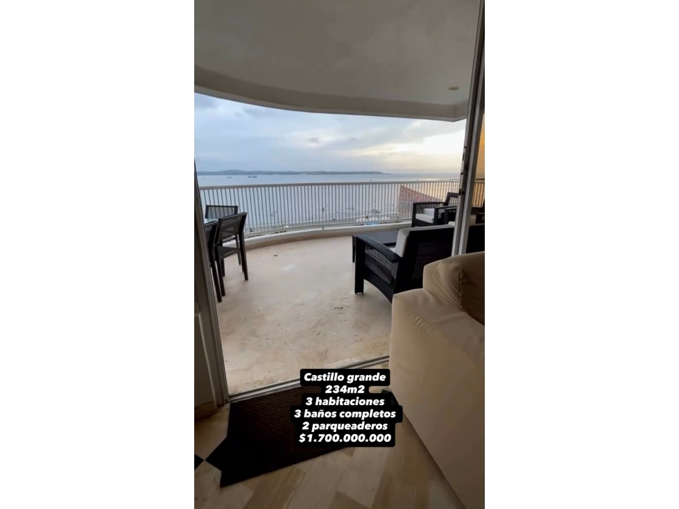 VENTA APARTAMENTO PENTHOUSE EN CASTILLOGRANDE