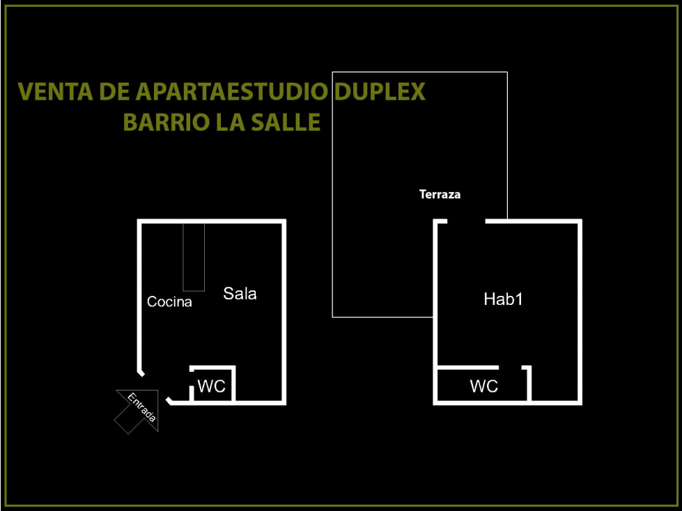VENTA DE APARTAESTUDIO DUPLEX EN BARRIO LA SALLE — foto 2