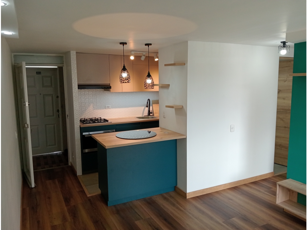 VENTA APARTAMENTO PARQUE CENTRAL FONTIBON 1 BALCON PISO 15 - LA LAGUNA