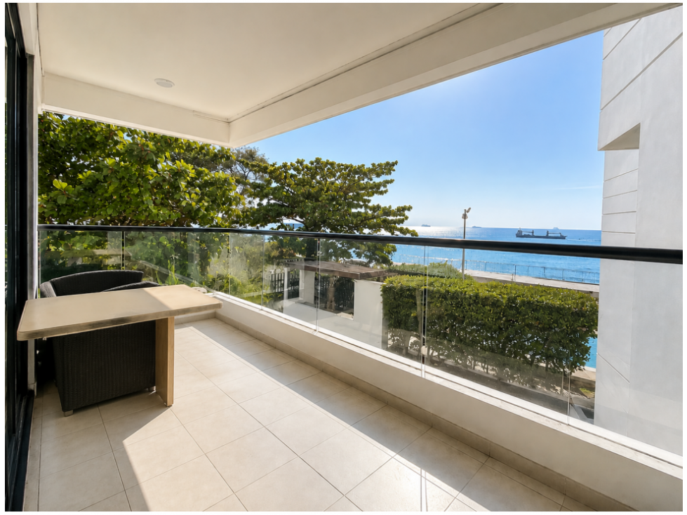 VENTA APARTAMENTO CUATRO ALCOBAS VISTA AL MAR PLAYA LOS COCOS - F.V.