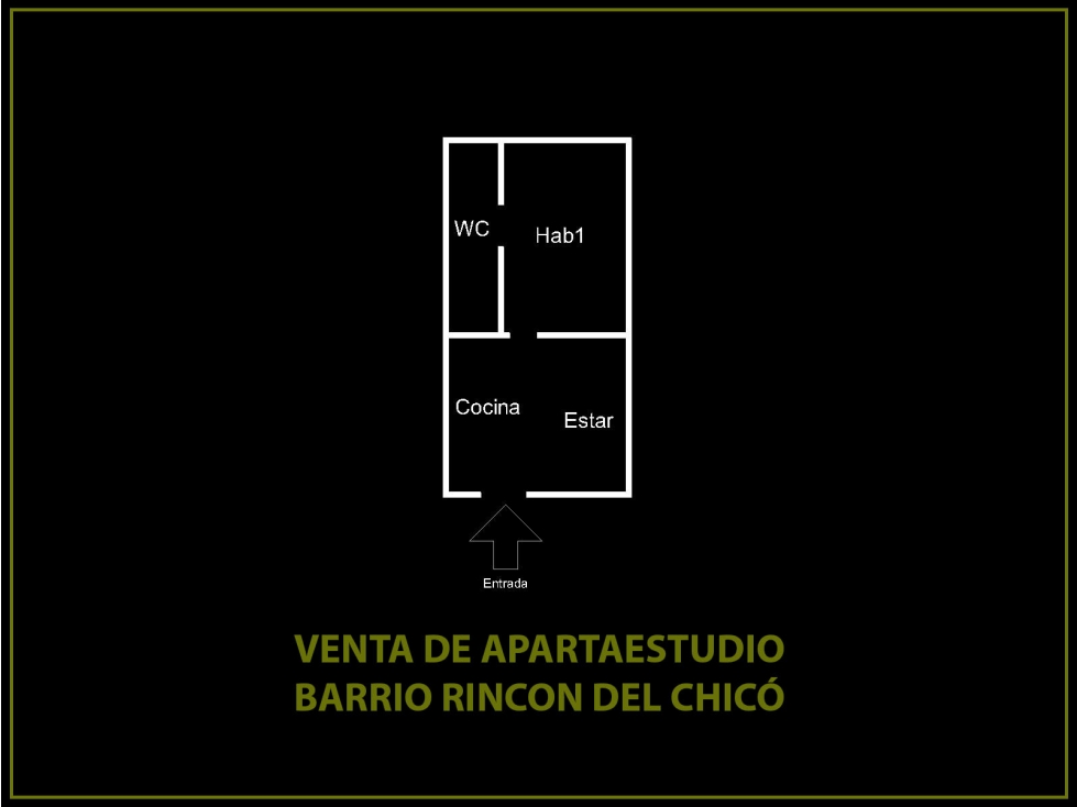VENTA DE APARTAESTUDIO EN RINCON DEL CHICO - AMOBLADO — foto 2