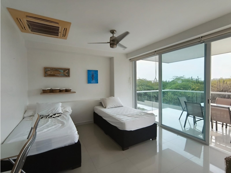 RENTA APARTAMENTO RESIDENCIAL 1RA LÍNEA DE MAR PLAYA DORMIDA SM J.V — foto 3