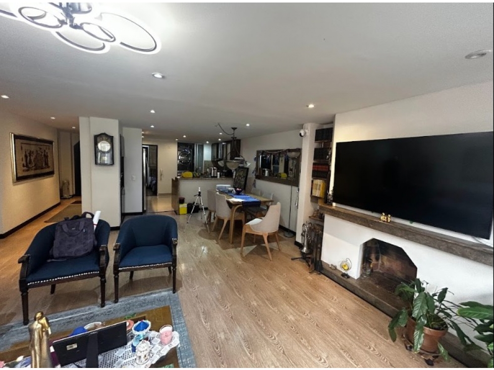 Venta Apartamento Chicó 140m² 3 Hab Estudio Chimenea 4 baños — foto 4