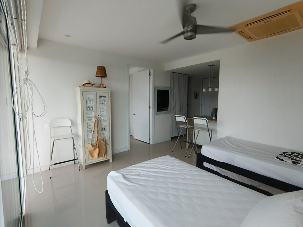 RENTA APARTAMENTO RESIDENCIAL 1RA LÍNEA DE MAR PLAYA DORMIDA SM J.V — foto 4