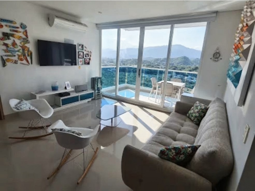 SE VENDE APTO TURÍSTICO AMOBLADO VISTA AL MAR, PLAYA SALGUERO - F.R