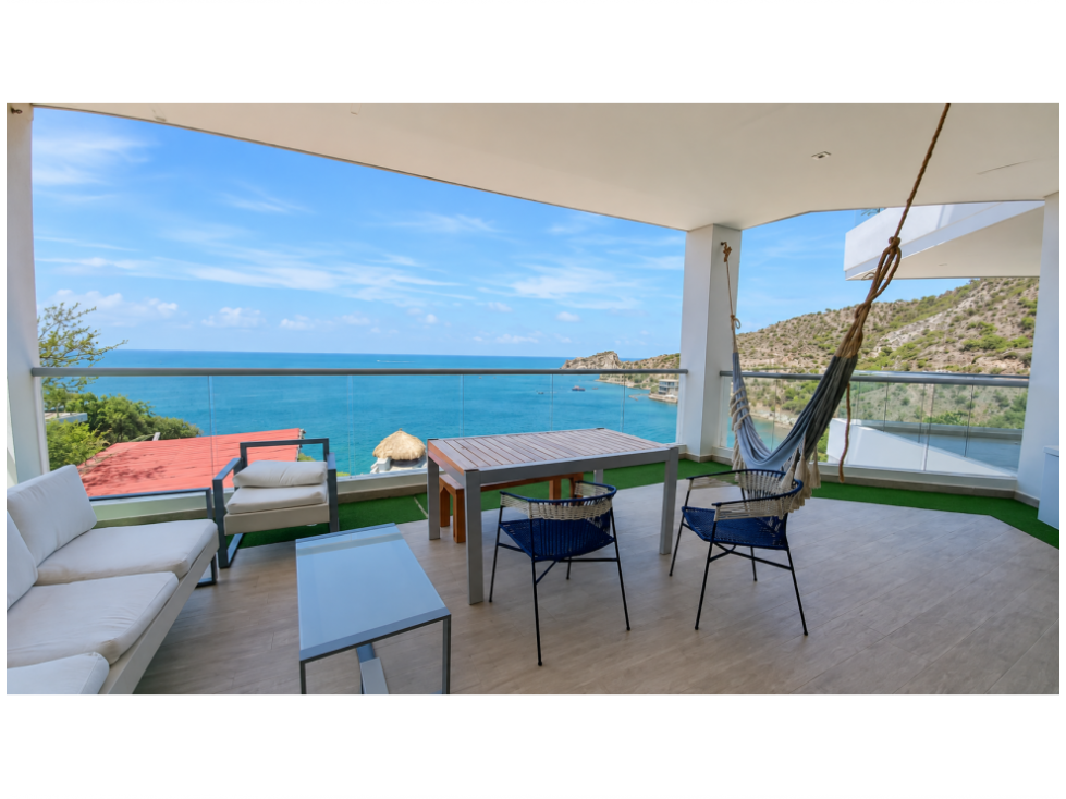 VENTA O RENTA APARTAMENTO VISTA FRONTAL AL MAR ZONA RODADERO - F.V.