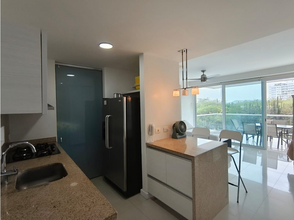 RENTA APARTAMENTO RESIDENCIAL 1RA LÍNEA DE MAR PLAYA DORMIDA SM J.V — foto 6