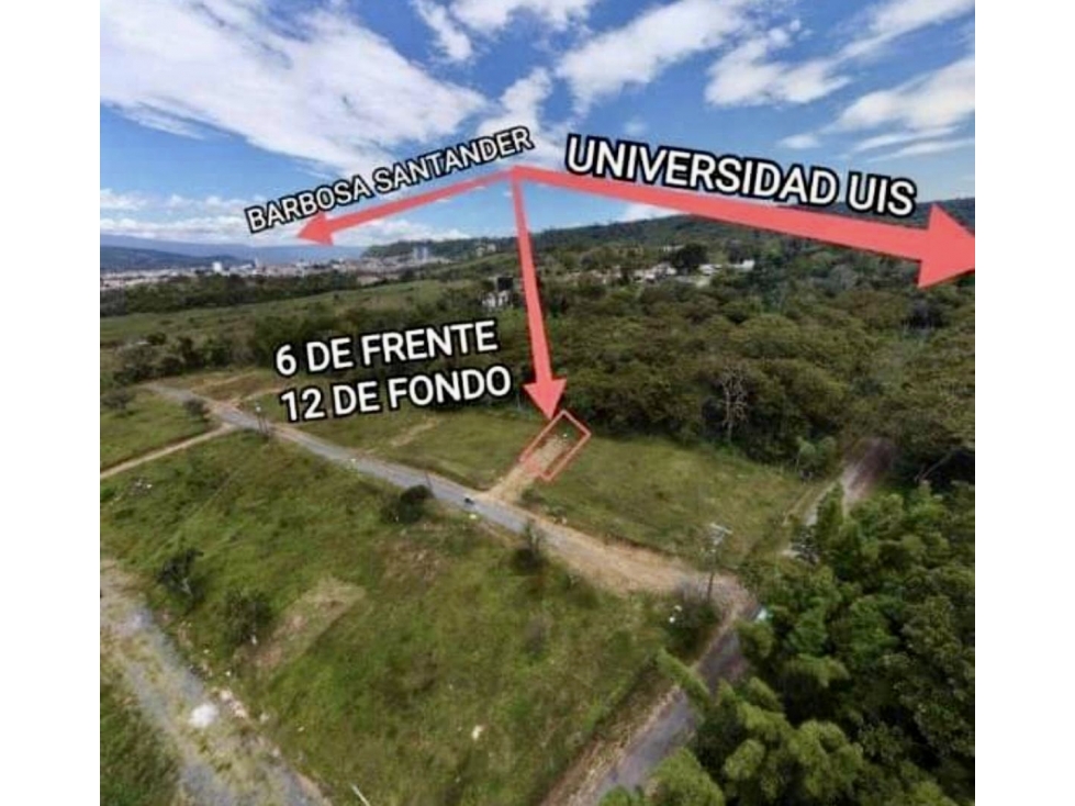 VENTA LOTE URBANO EN CONDOMINIO 72MTS BARBOSA , SANTANDER J - 6