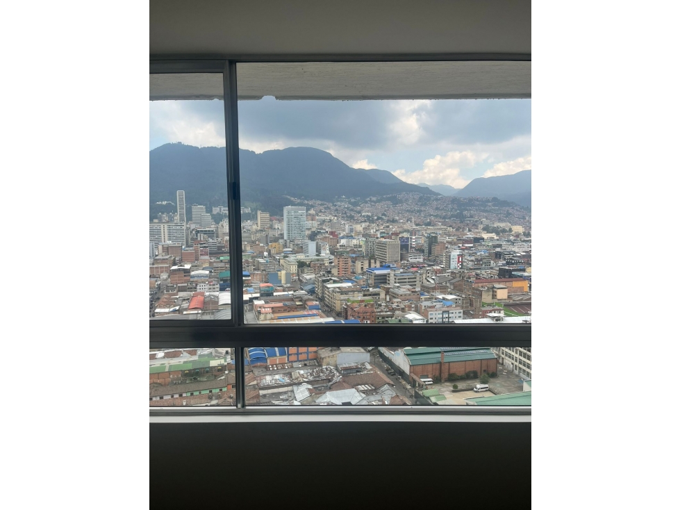 Apartaestudio en venta con vista panorámica en el centro de Bogotá