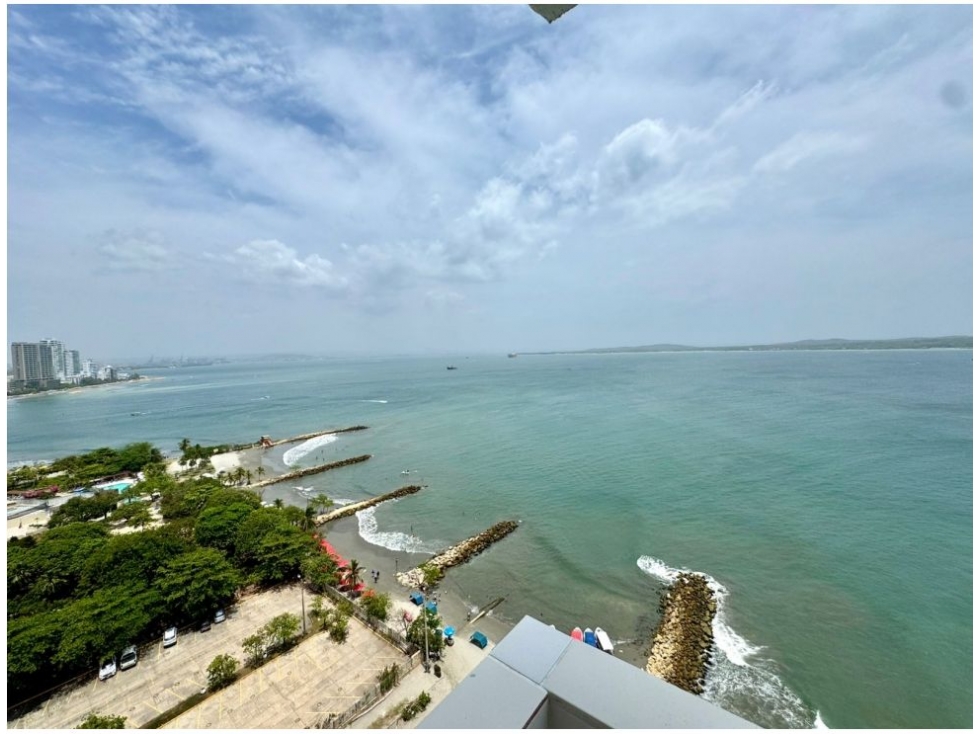 VENTA APARTAMENTO CON VISTA AL MAR BOCA GRANDE CARTAGENA - F.V.