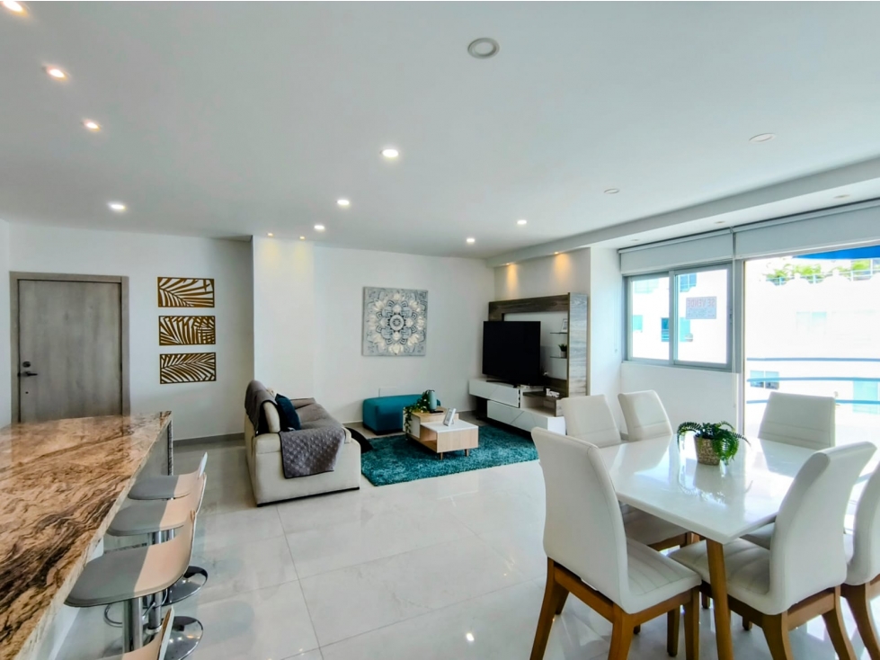VENTA DÚPLEX VISTA AL MAR 1RA LÍNEA DE PLAYA DON JACA STA MTA J.V — foto 4
