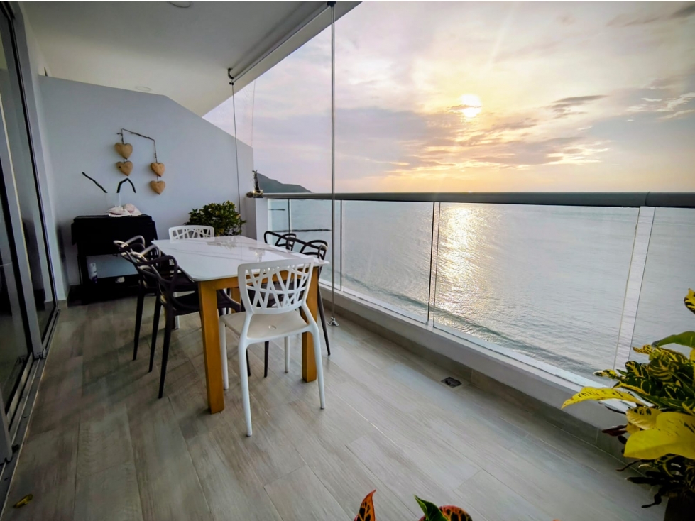 VENTA APTO RESIDENCIAL 1RA LINEA DE PLAYA BELLAVISTA STA MTA - V.A
