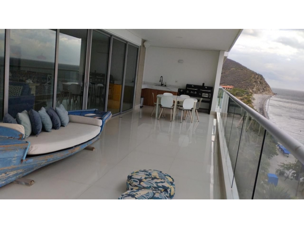 APARTAMENTO FRENTE AL MAR EN VENTA - PLAYA SALGUERO, SANTA MARTA — foto 2