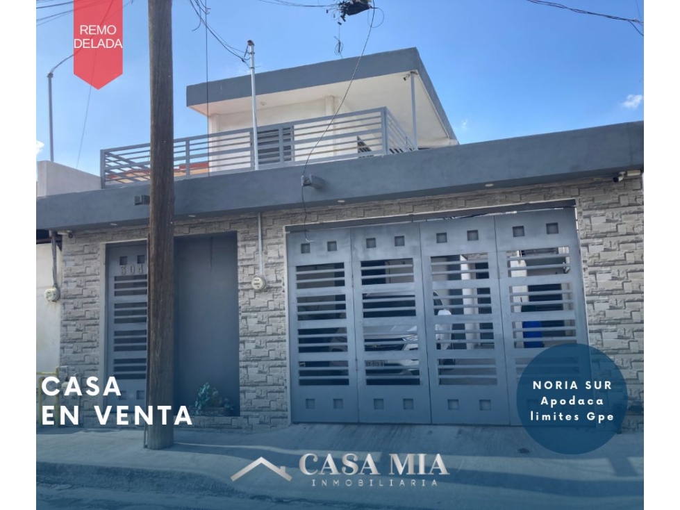 Casa en Venta en Noria Sur, Apodaca, N.L.