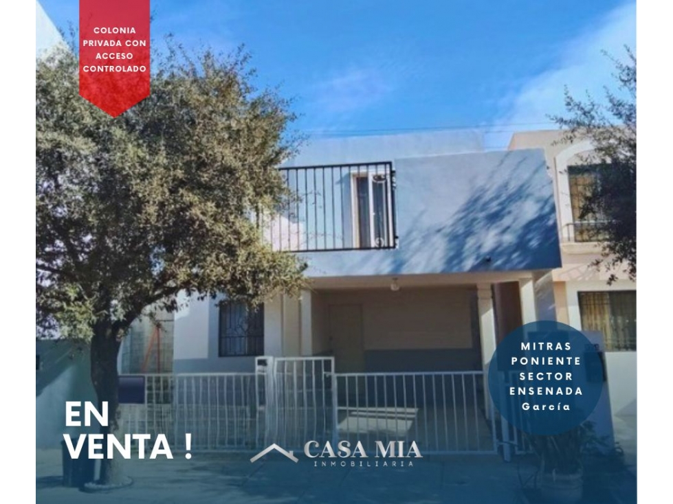 Casa en Venta en Mitras Poniente, Sector Ensenada, García, N.L.