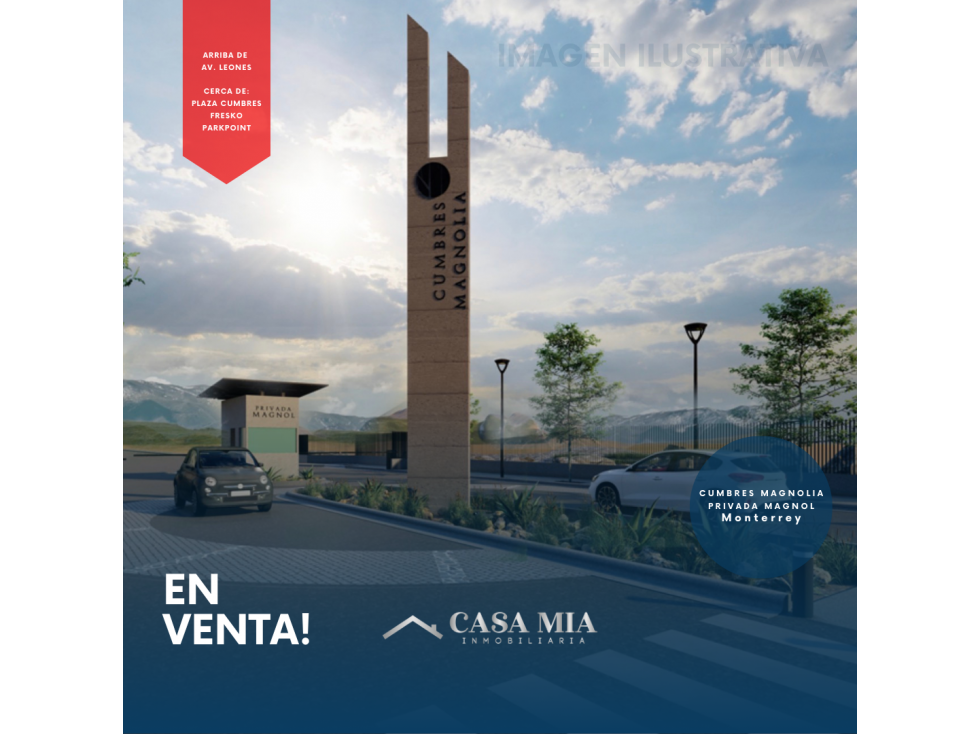 Terrenos en Venta en Cumbres Magnolia, Priv. Magnol, Monterrey, N.L.
