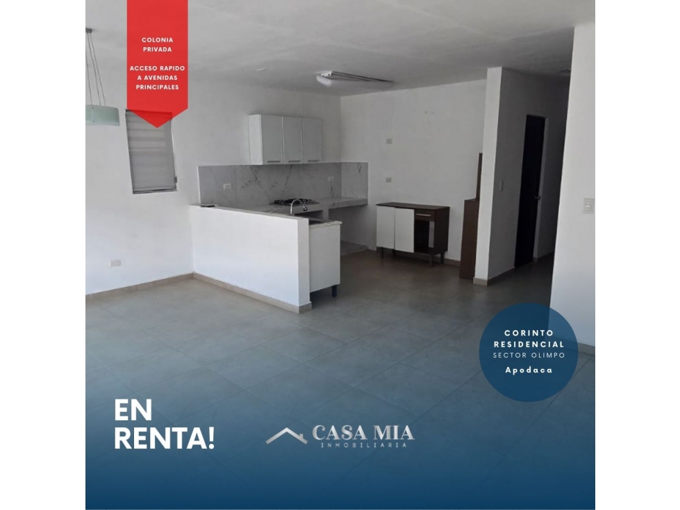 Casa en Renta en Corinto Residencial Sec. Olimpo, Apodaca, N.L.