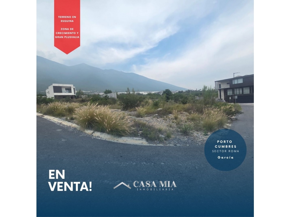 Terreno en Venta en Porto Cumbres Sec. Roma, García, N.L.