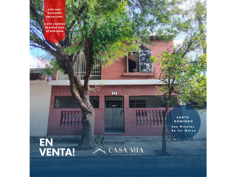 Casa en Venta en Santo Domingo, San Nicolás de los Garza, N.L.