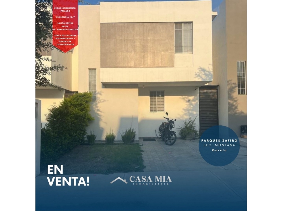 Casa en Venta en Parques Zafiro Sec. Montana, García, N.L.