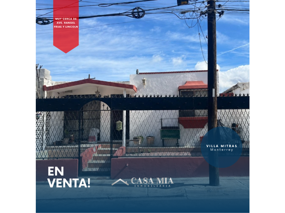 Casa en Venta en Villa Mitras, Monterrey, N.L.