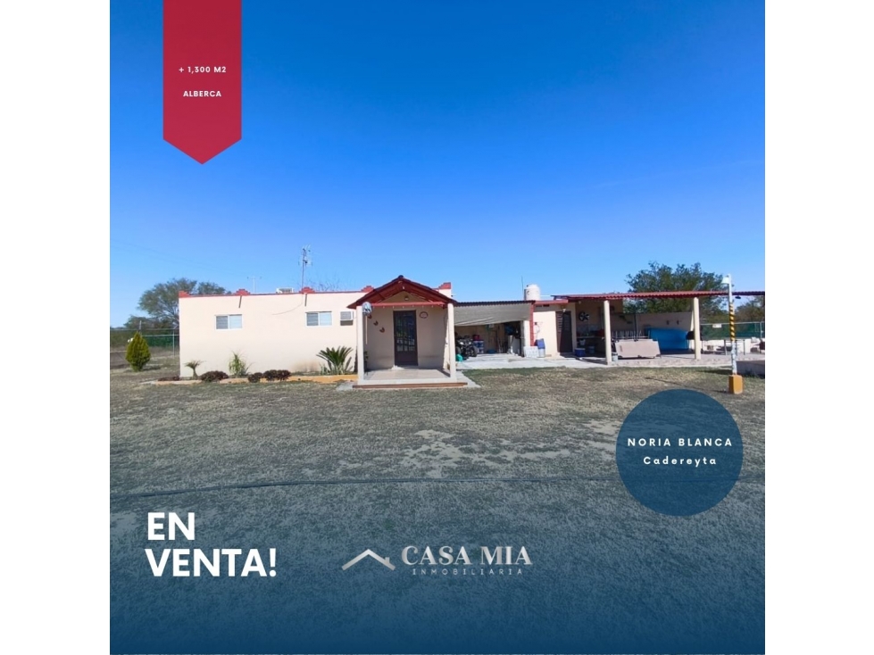 Quinta en Venta en Col. Noria Blanca, Cadereyta, N.L. - 1