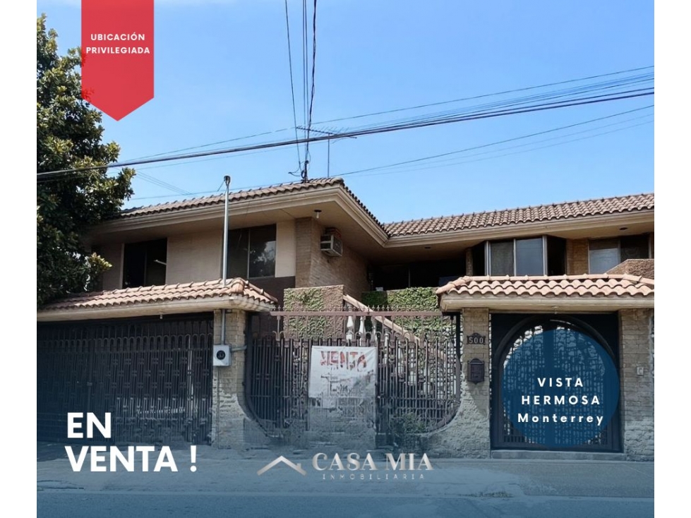 Casa en Venta en Col. Vista Hermosa, Monterrey, N.L.