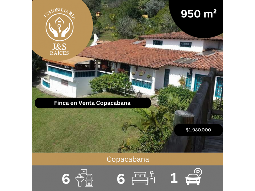Finca en Venta copacabana