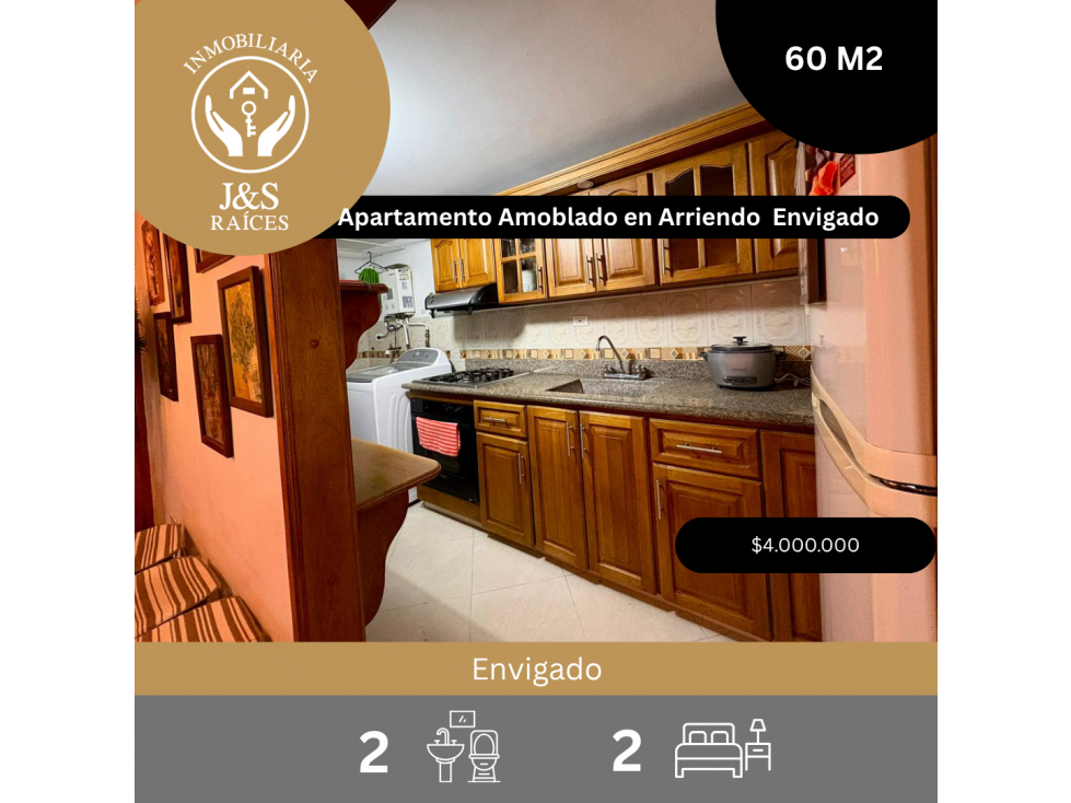 Apartamento Amoblado en Arriendo Envigado
