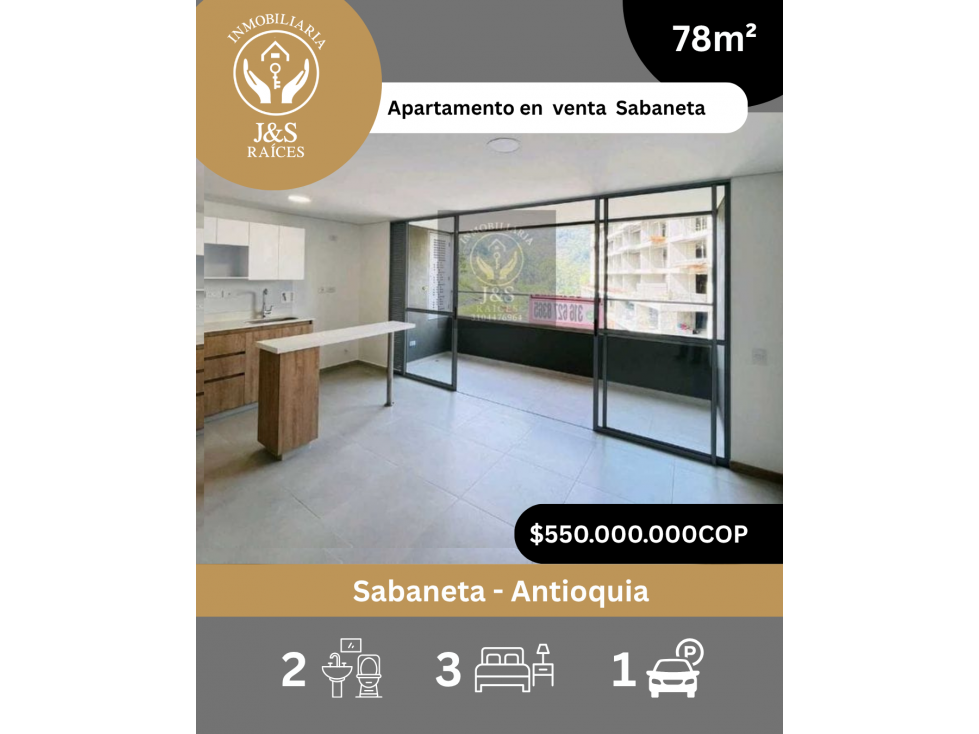 Apartamento en venta San José Sabaneta