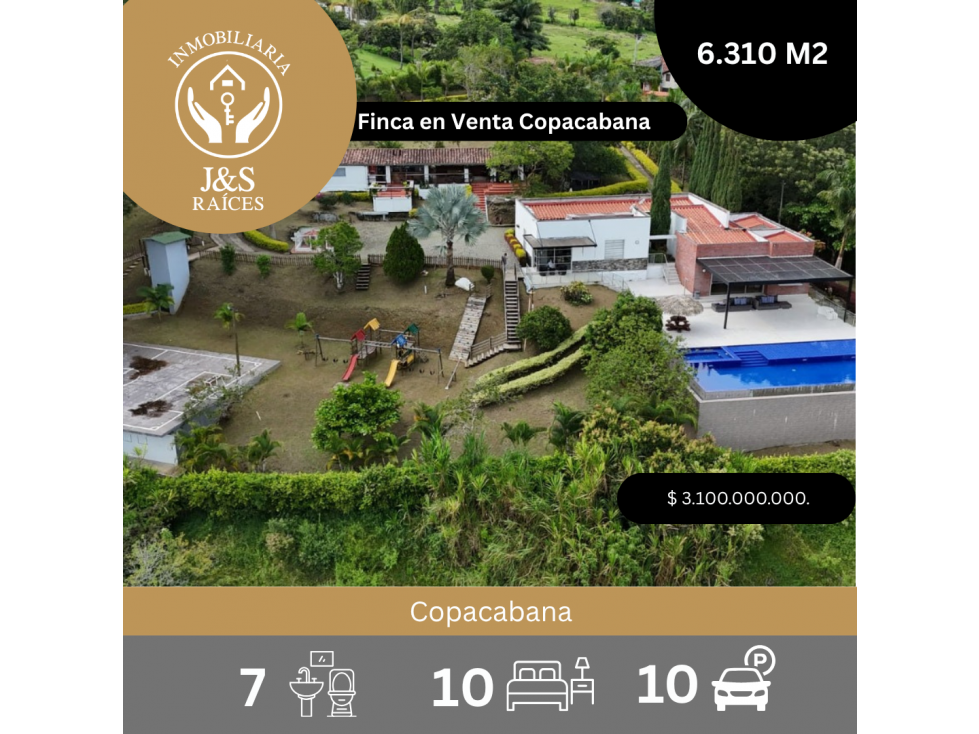 Finca en Venta Copacabana