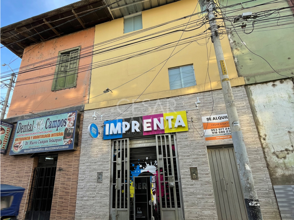 SE ALQUILA SEGUNDO Y TERCER PISO EN TRANSVERSAL LIMA CENTRO DE SULLANA - 1