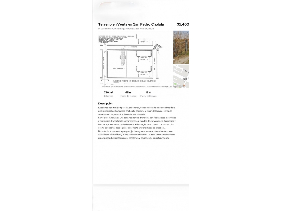 Terreno en Venta en San Pedro Cholula - 6