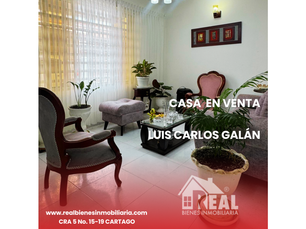 VENTA CASA LUIS CARLOS GALÁN CARTAGO VALLE
