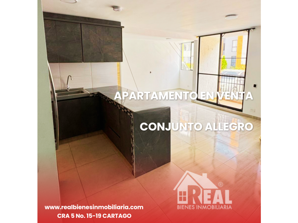VENTA APARTAMENTO CONJUNTO ALLEGRO CARTAGO VALLE
