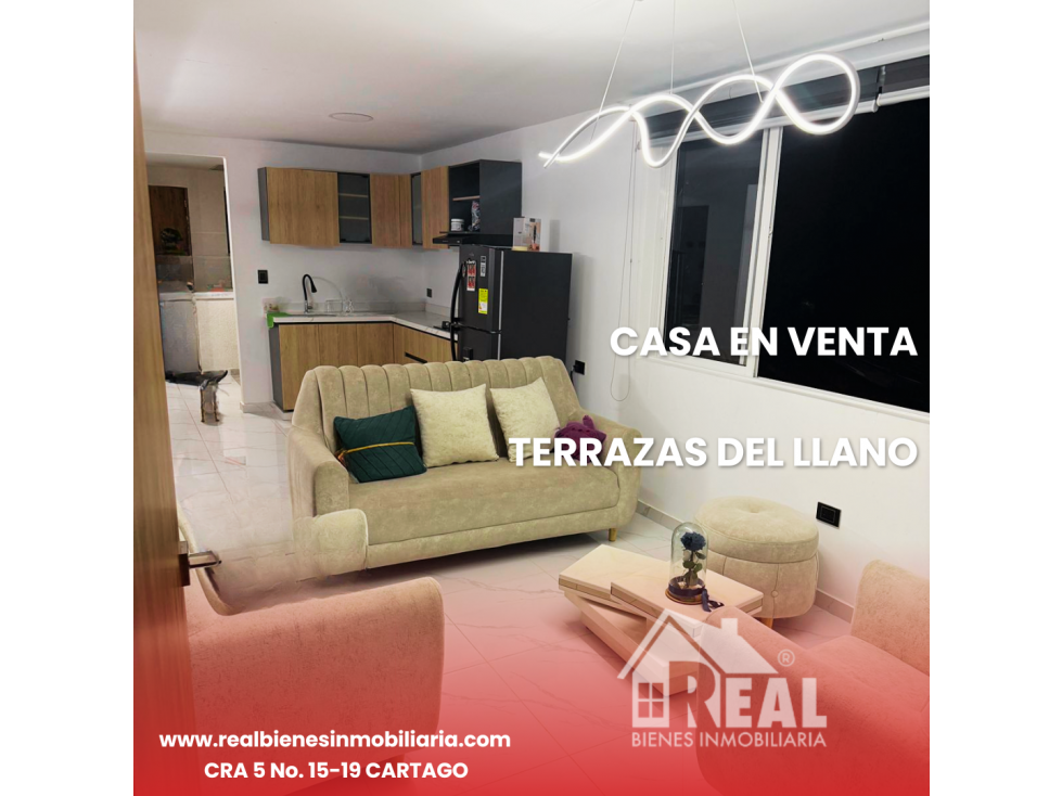 VENTA CASA TERRAZAS DEL LLANO CARTAGO VALLE