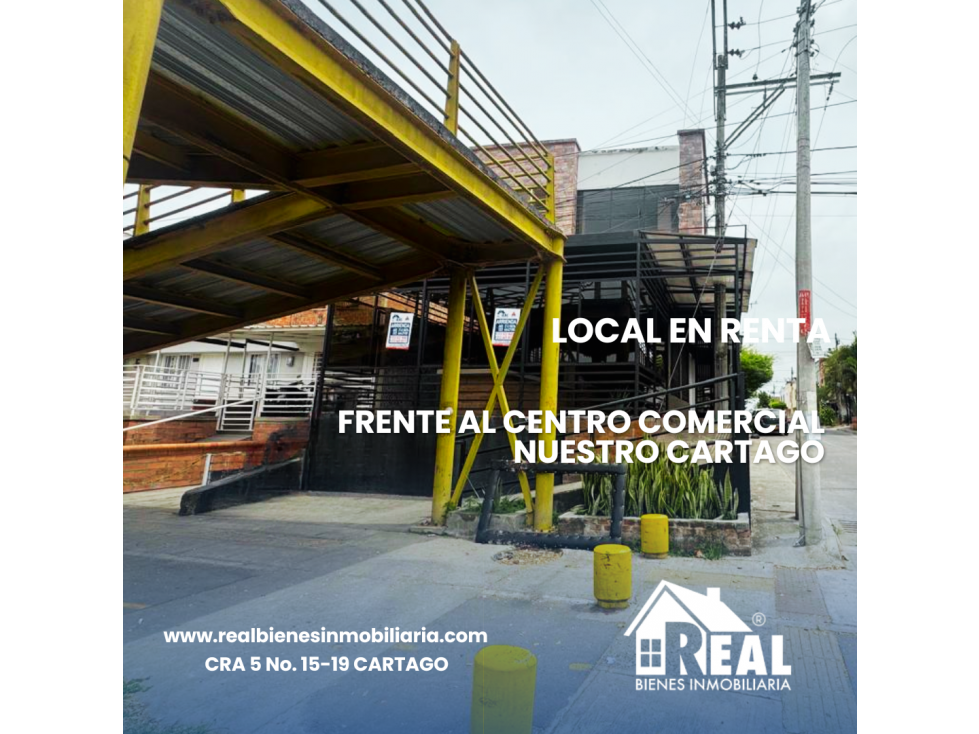 ARRENDAMIENTO LOCAL FRENTE AL CENTRO COMERCIAL NUESTRO CARTAGO - 1