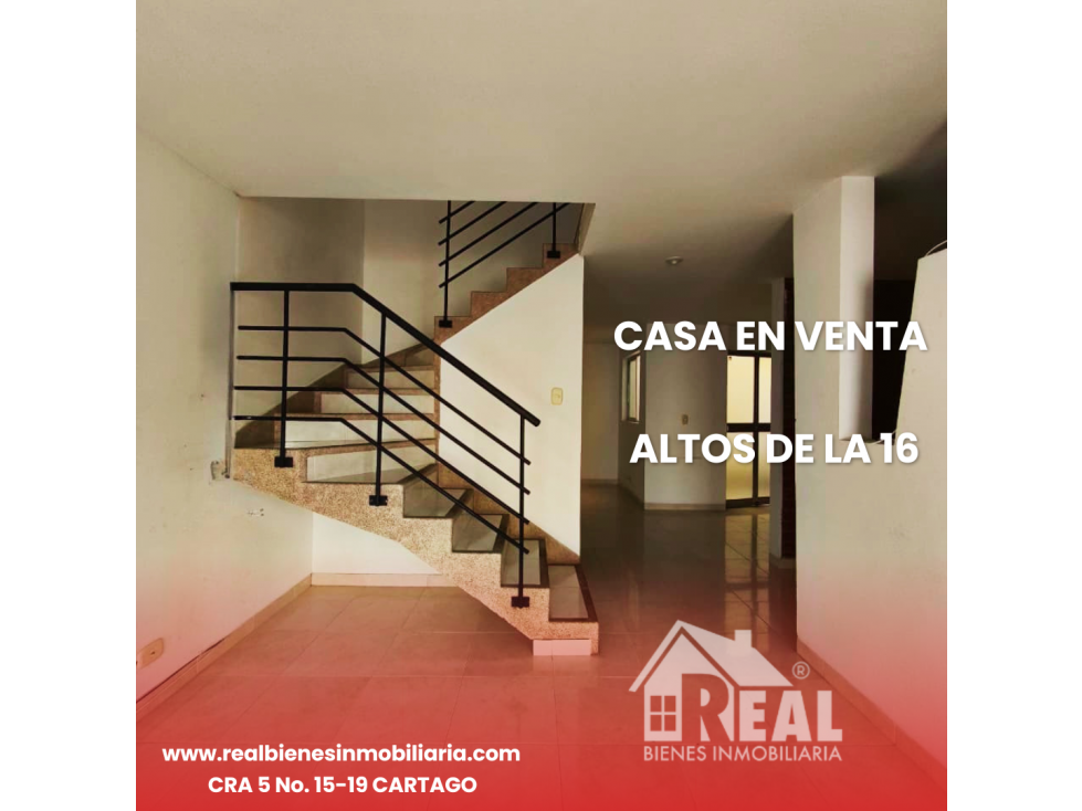 VENTA CASA ALTOS DE LA 16 CARTAGO VALLE