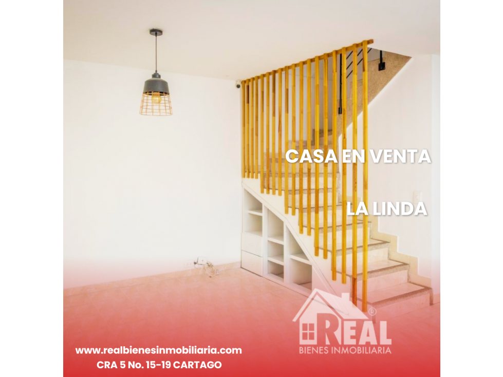 VENTA CASA LA LINDA CARTAGO VALLE