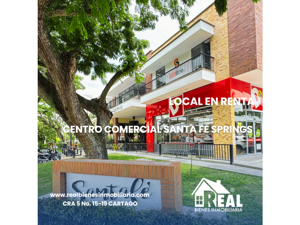 ARRENDAMIENTO LOCAL CENTRO COMERCIAL SANTA FE SPRINGS CARTAGO VALLE - 1