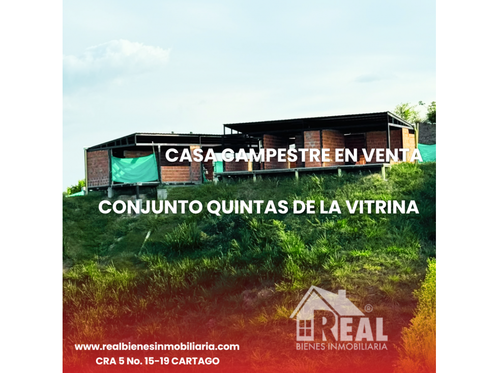 VENTA CASA CAMPESTRE CONJUNTO QUINTAS DE LA VITRINA
