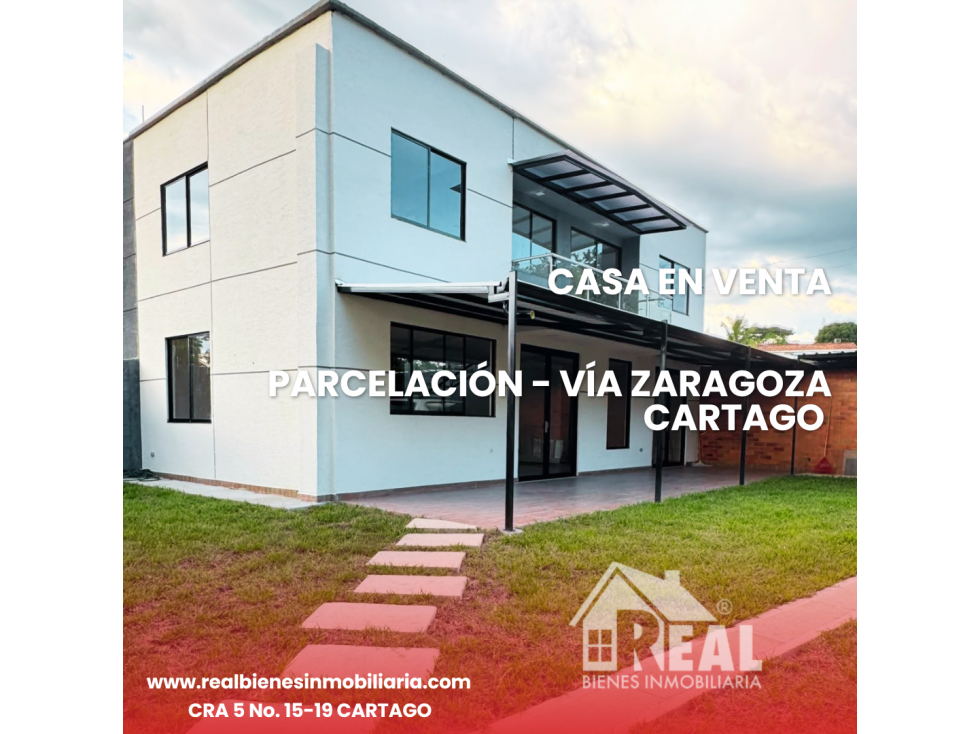 VENTA CASA PARCELACIÓN VÍA ZARAGOZA CARTAGO