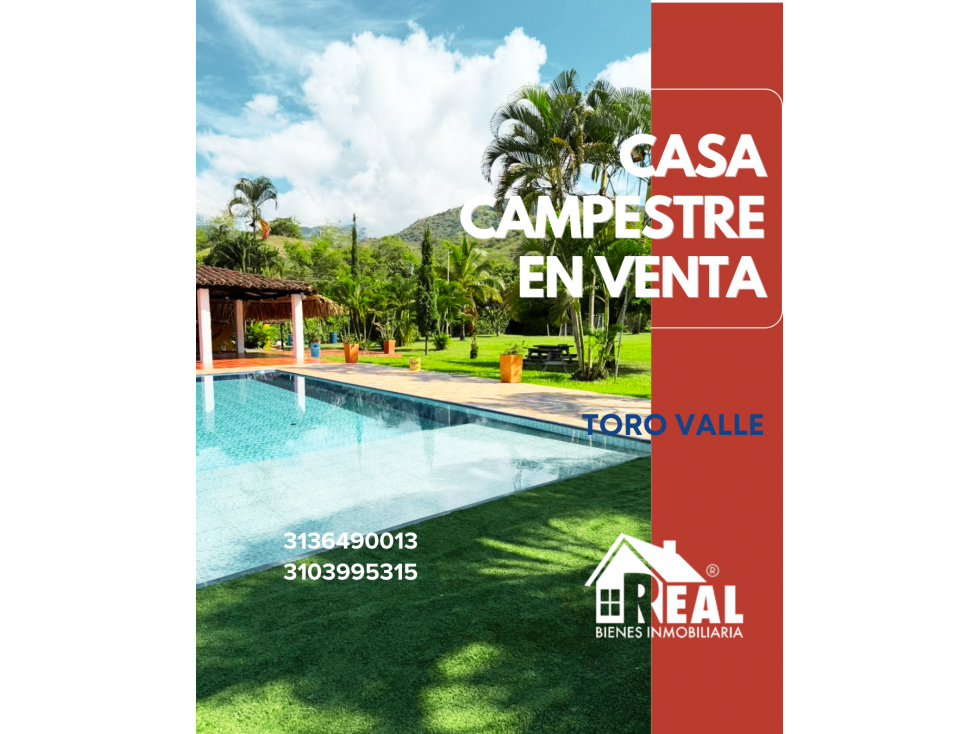 VENTA CASA CAMPESTRE TORO VALLE - 1