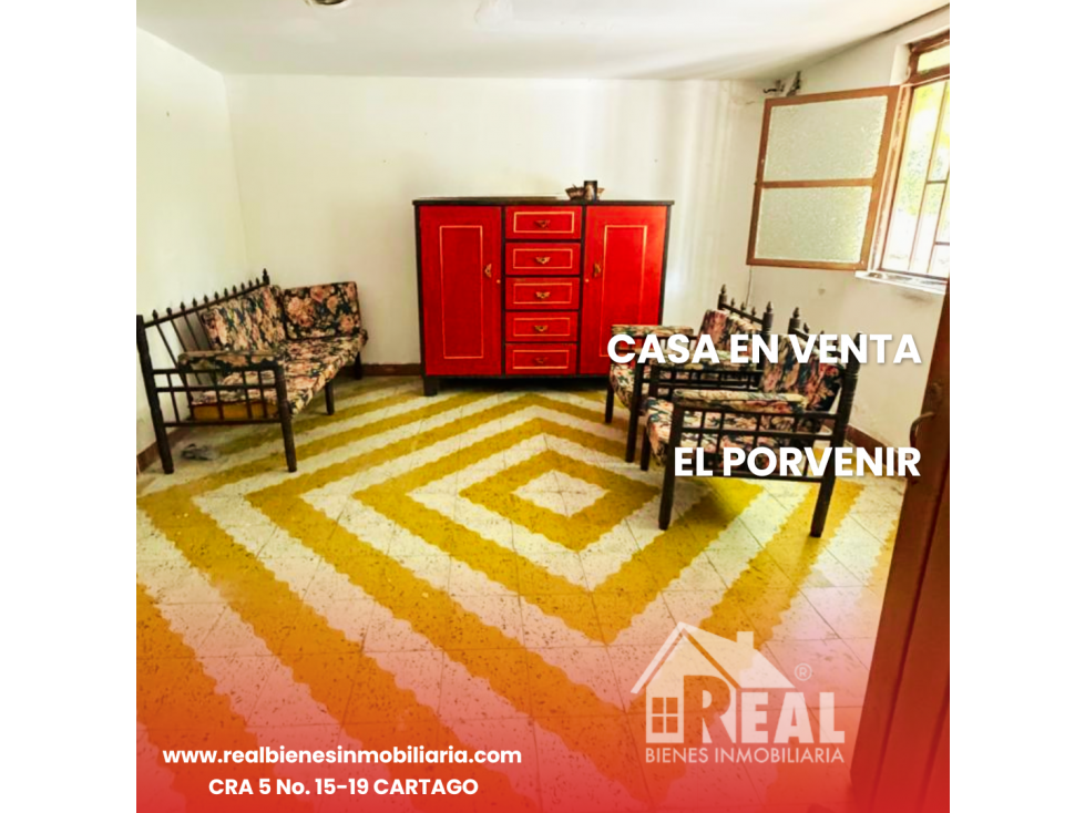 VENTA CASA PORVENIR CARTAGO VALLE