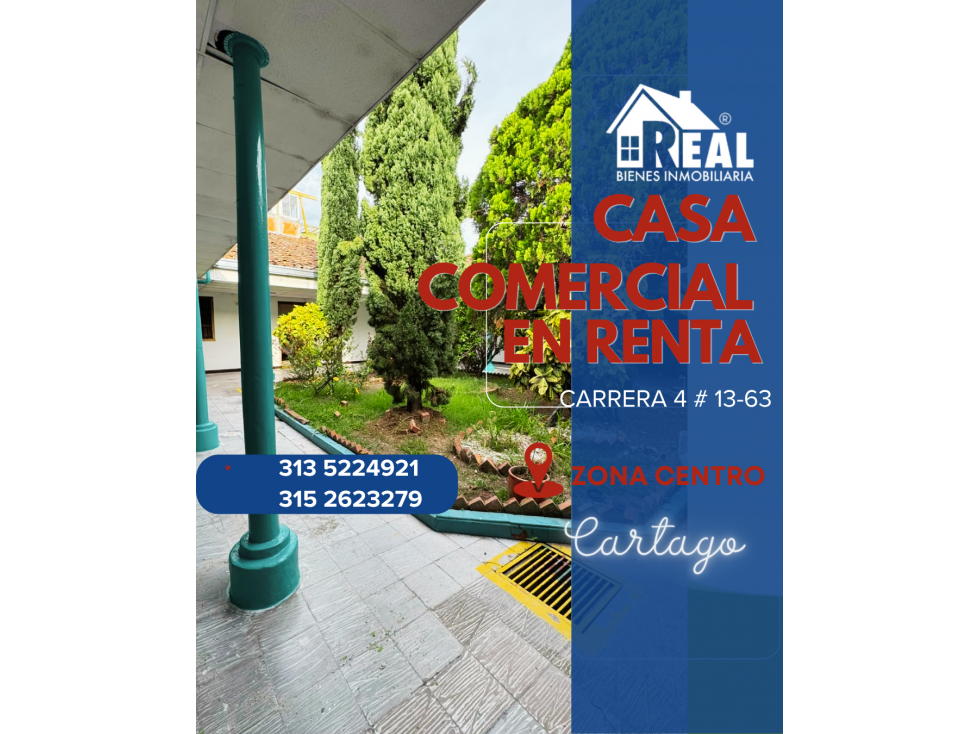 ARRENDAMIENTO CASA COMERCIAL ZONA CENTRO CARTAGO VALLE - 5