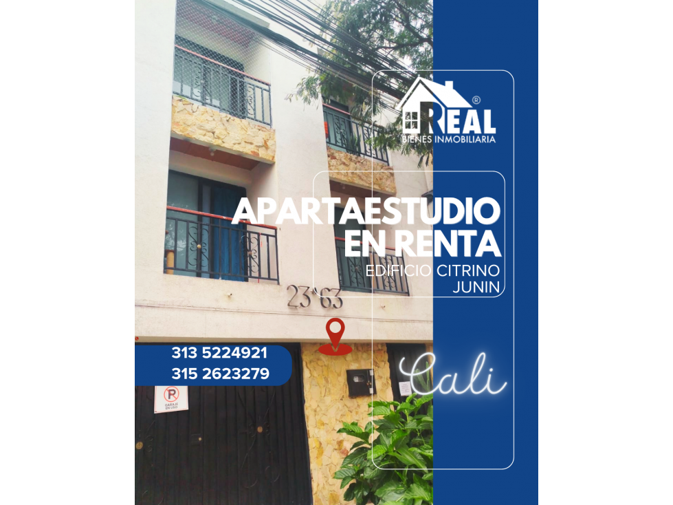ARRENDAMIENTO APARTAESTUDIO JUNIN CALI VALLE