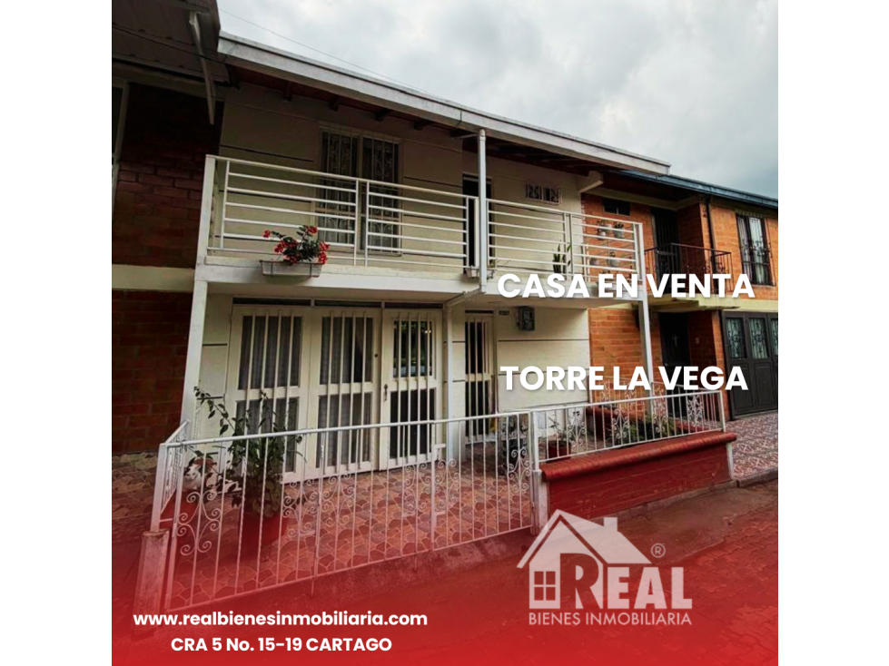 VENTA CASA TORRE LA VEGA CARTAGO VALLE